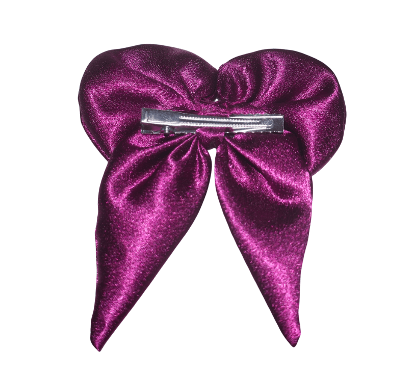Hair Bows For Women, Bow Clips For Women - Barette Hair Clip - Luxury Silky Satin Hair Bow Clips view 2