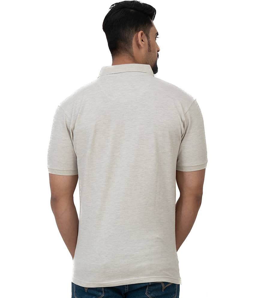Cotstyle Pack of 1 Cotton Blend Regular Fit Self Design Half Sleeves Men's Polo T Shirt ( Pink ) view 2