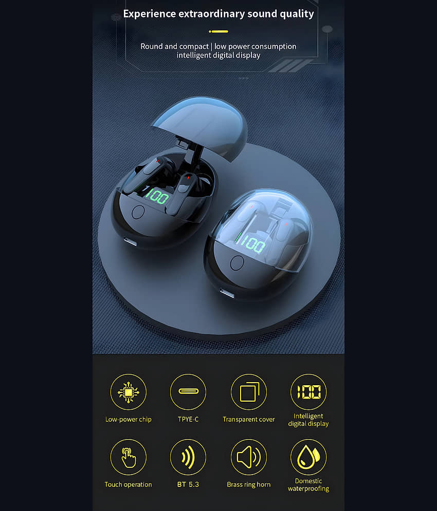 COREGENIX PRO ONE Truly Wireless Earbuds TWS with 3D Transparent Cover | ENC & High Bass | Upto 40 Hrs Playtime | Bluetooth V5.4 | Quad Mics with AI-ENC | 50ms Low Latency Gaming | Gaming Beast view 2