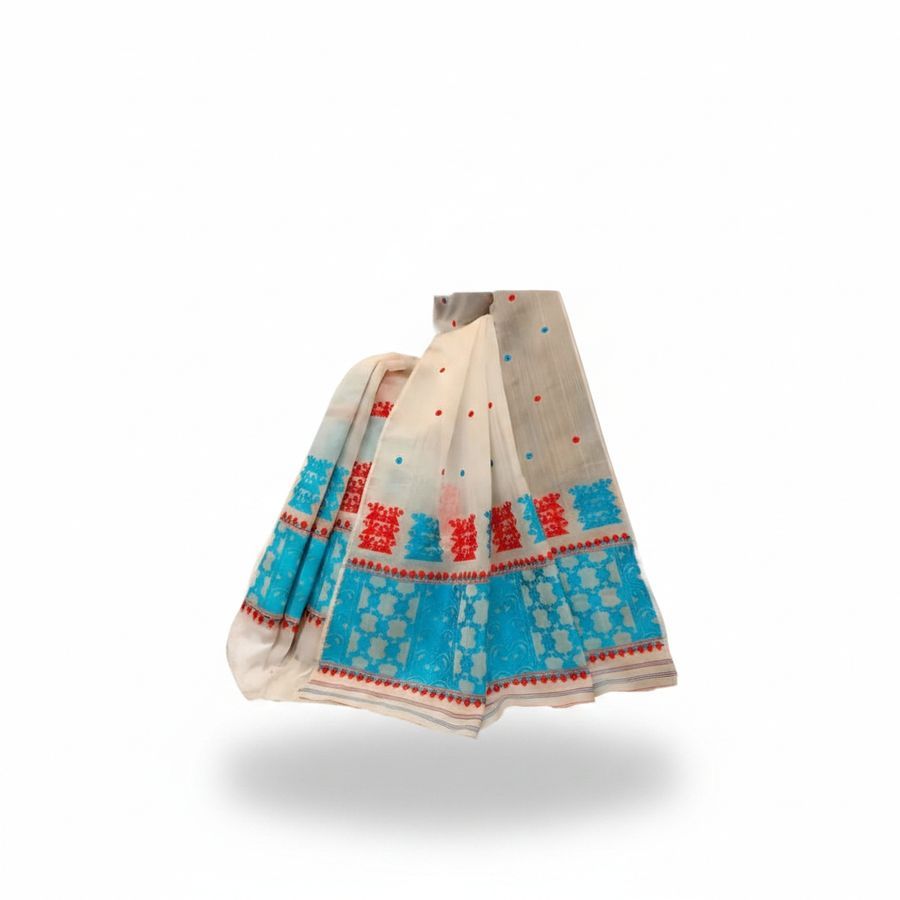 Traditional Cotton Ethnic Saree view 2