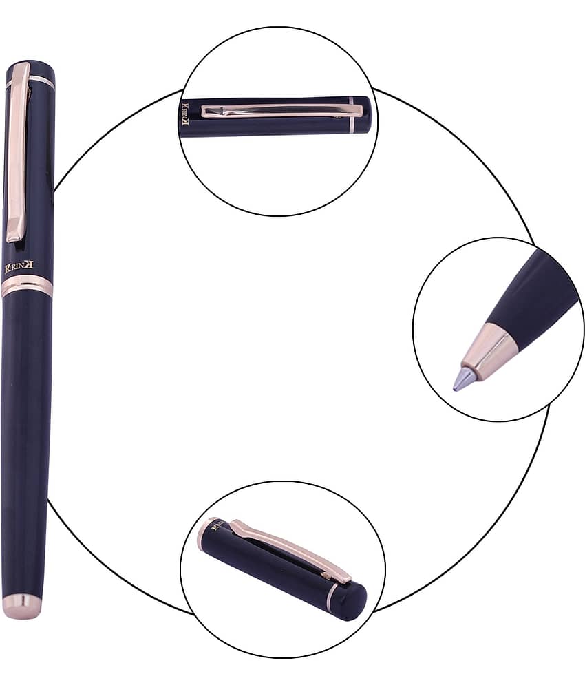 Krink Metallic Body Roller Ball Pen, Fitted with Germany Made Refill Metal pen view 2