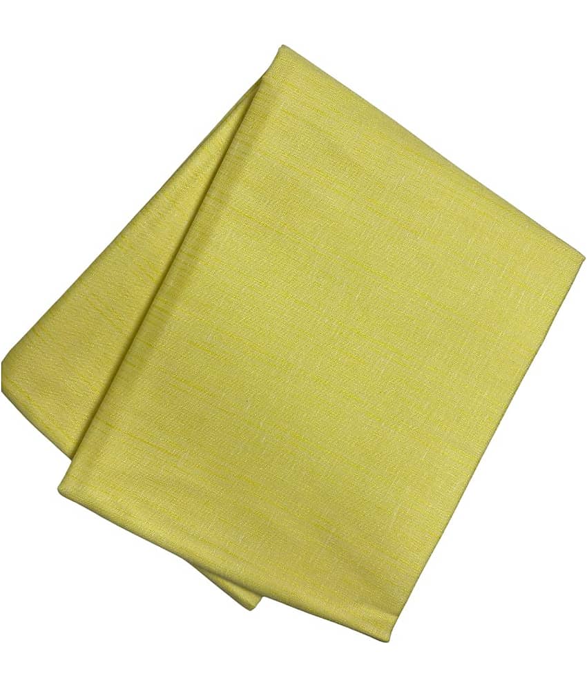 Maharaja Yellow Cotton Blend Men's Unstitched Kurta ( Pack of 1 ) view 2