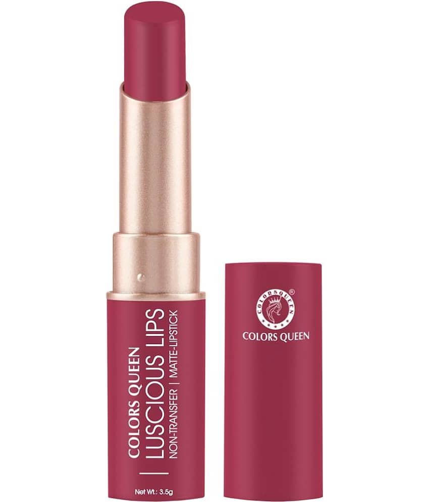 Colors Queen Luscious Lips Non Transfer Creamy Matte Lipstick 3.5g, Brink of Pink (Shade - 07) view 2