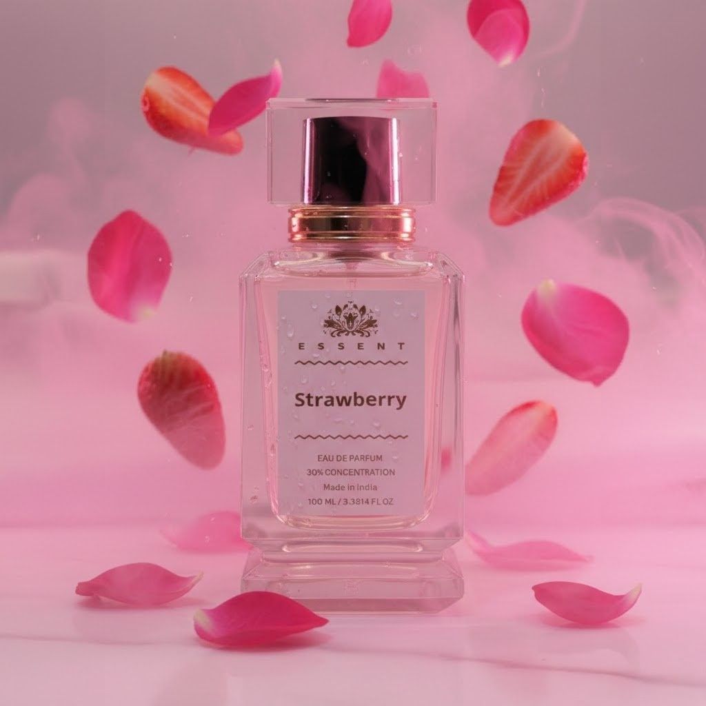 Essent Perfumes Strawberry Eau de Parfum (EDP) – Juicy Berry Sweet Long Lasting Perfume – Unisex Fragrance view 2