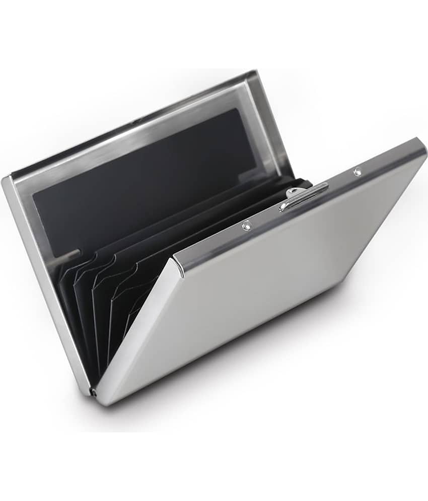 AmtiQ High Quality Sythetic Leather White ATM Card Holder view 2