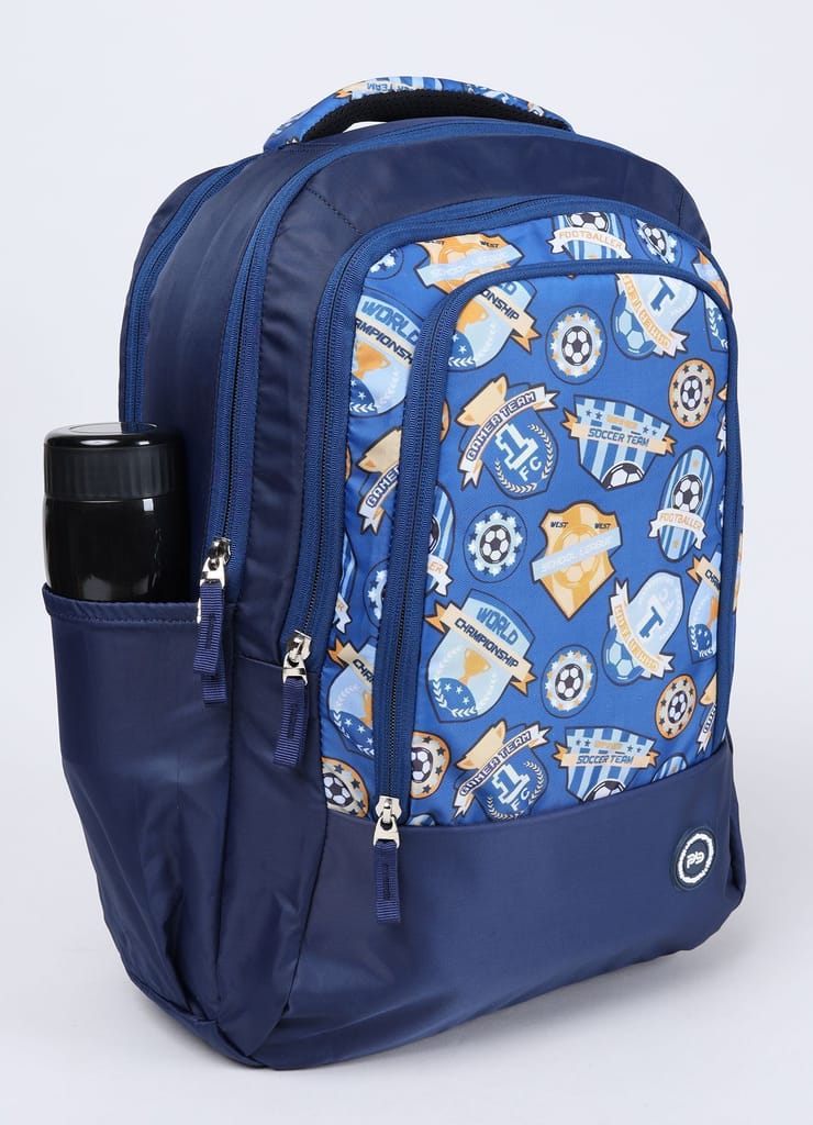 PB Pearlbags DOLLAR 18L Printed Casual Backpack,3 Compartment,Premium Fabric,Water Resistant Anti Theft,School & College Bag for Boys and Girls,Office & Travel Bag for Men and Women,45X30X13 Cms view 2