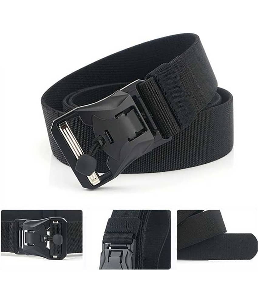 Edifier - Black Canvas Men's Casual Belt ( Pack of 1 ) view 2