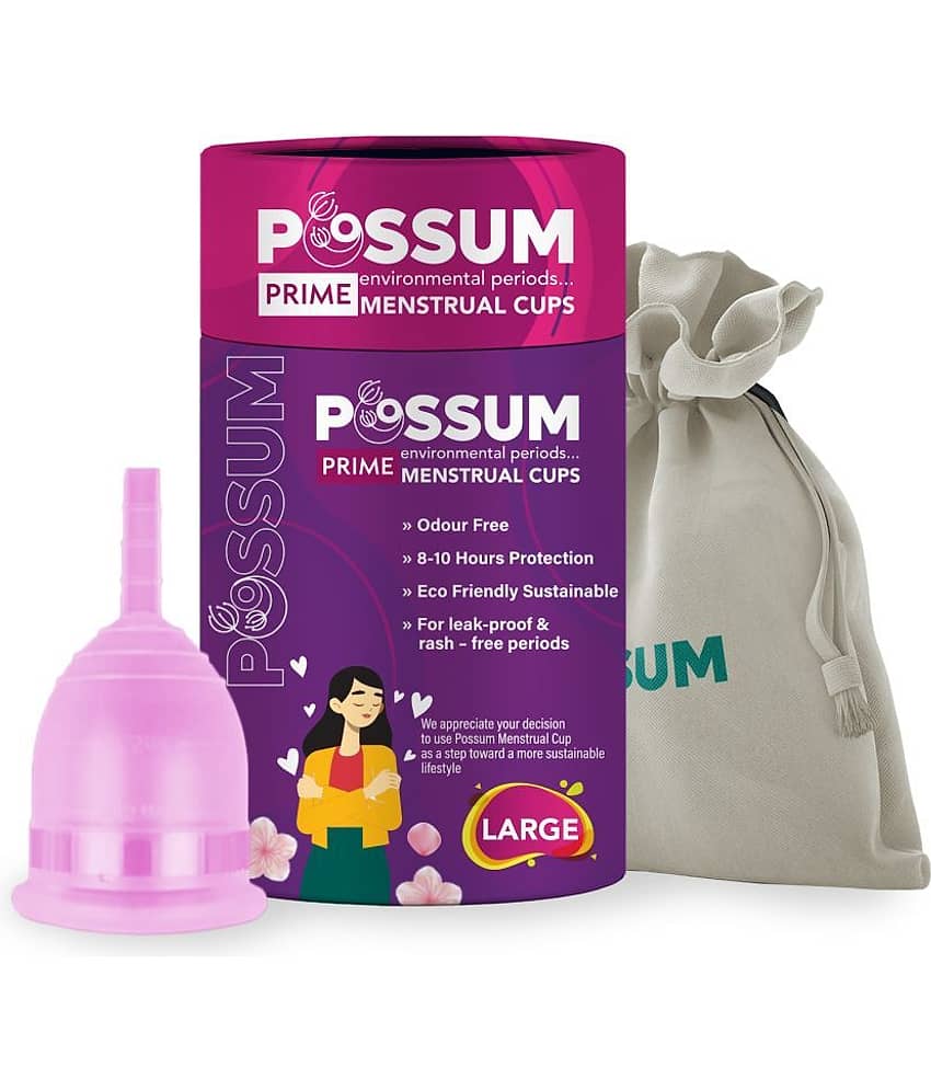 POSSUM - Silicone Reusable Menstrual Cup Large ( Pack of 1 )