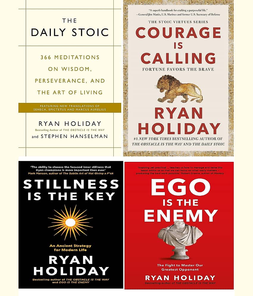 4 Books Set: Daily Stoic,Courage Is Calling,Stillness Is The Key,Ego Is Enemy view 2