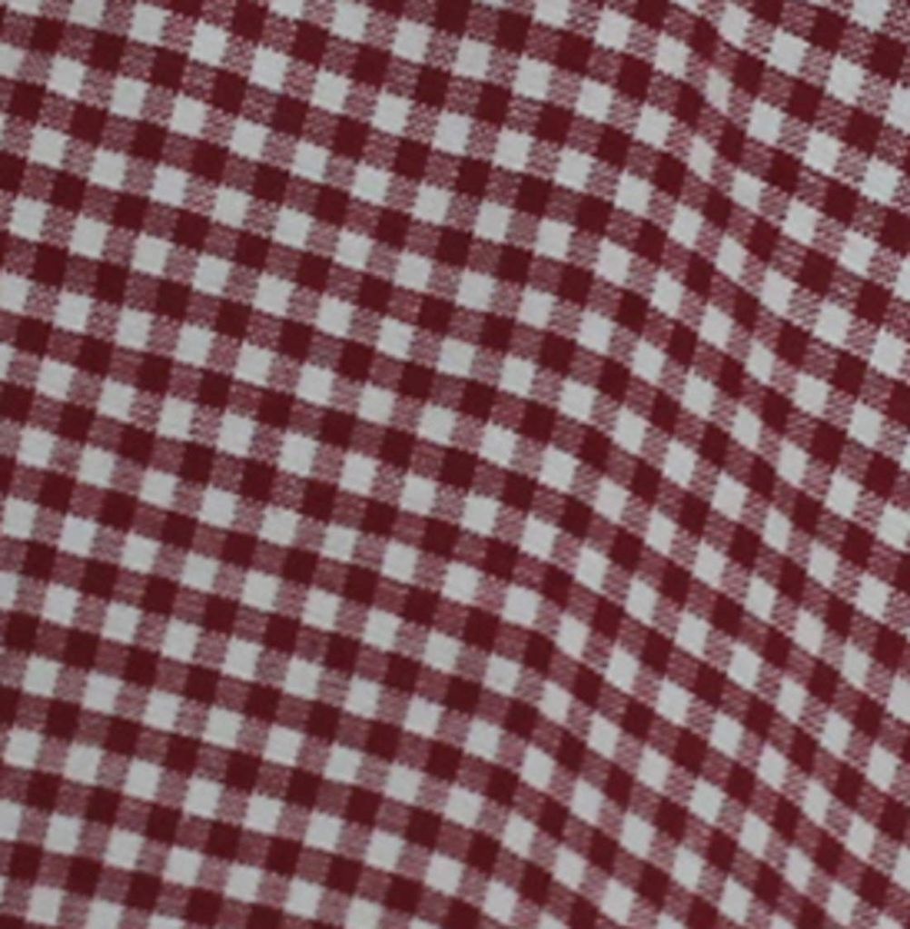 AIRWILL 100% Cotton Checkered Pattern 4 Seater Square Table Cover Sized, 56x56 inches (Red,White, Pack of 1) view 2