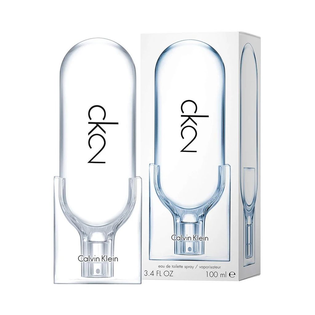 Calvin Klein CK2 Eau De Toilette 100ml New Modern Fresh Woody Aromatic Long Lasting Unisex Designer Perfume view 2