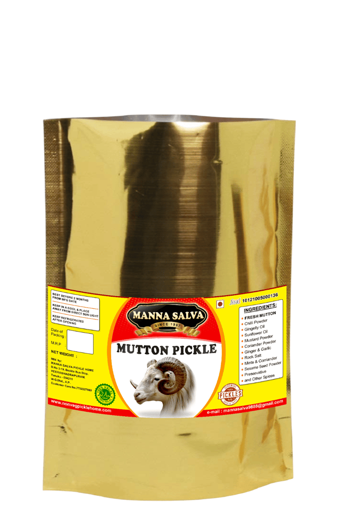 Manna Salva Pickles- Mutton Pickle - Non-Veg Pickle view 2
