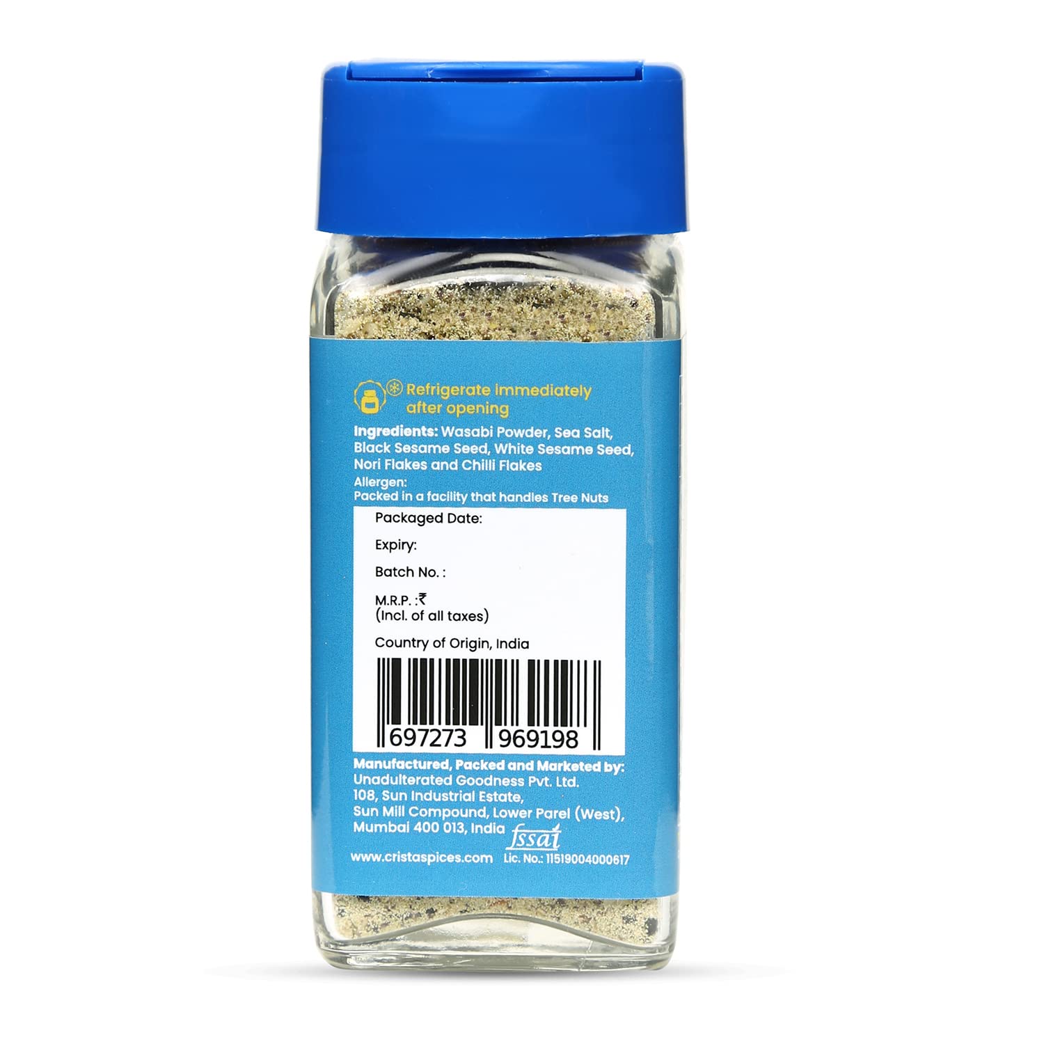 CRISTA International Seasonings Combo (Umami Furikake Seasoning 40 gm & Shichimi Togarashi Seasoning 45 gm) Zero Added Colours, Fillers, Additives & Preservatives - Pack of 2 view 2