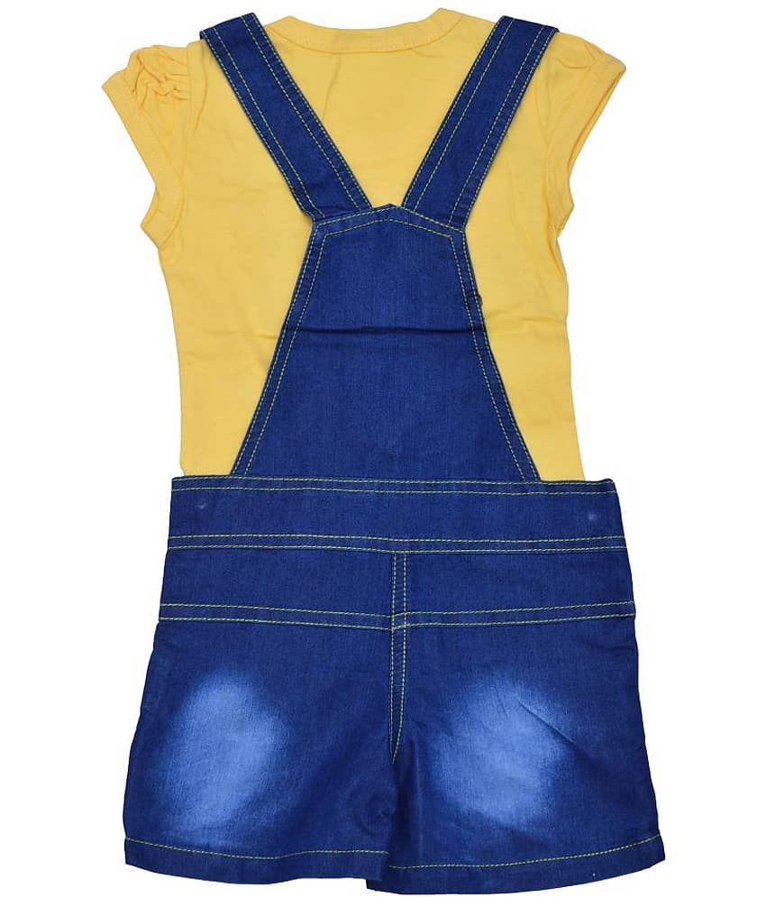 Zadmus Baby Girls Cotton Blend Bodysuit ( Yellow ) view 2