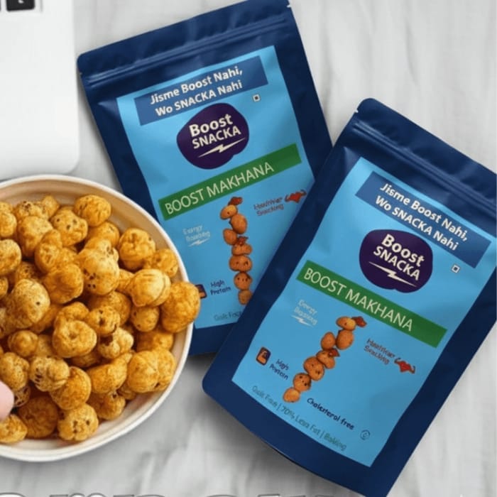 BOOST MAKHANA – Healthy Roasted Fox Nuts Super Saver 3 Combo view 2