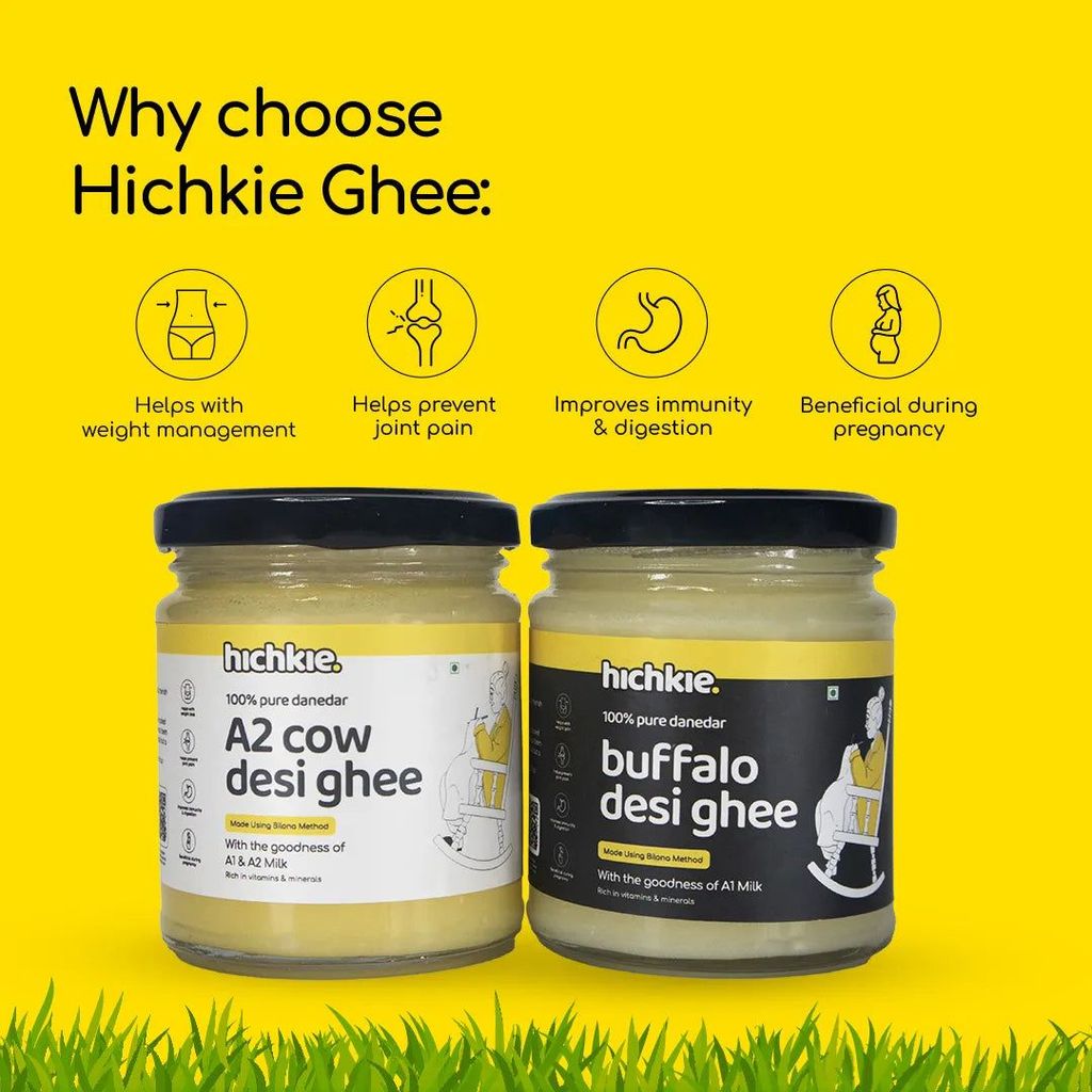 Pack of 2 | 180ml | A2 Cow Desi Ghee | Buffalo Ghee | Bilona Method | Lab Tested. view 2