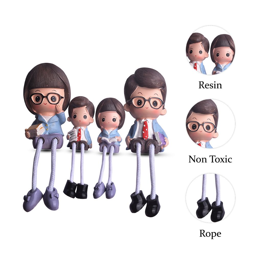 Miniature Doll Family | Family Statue | Family Miniatures | Miniature Family | Family Sculptures | Aesthetic Family Statue | Best Gift Items | Gift Ideas For Women view 2