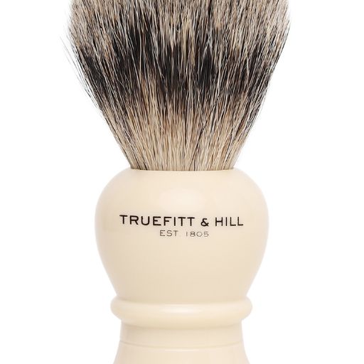 Faux Ivory, Super Badger, Shave Brush, Regency 1 Piece