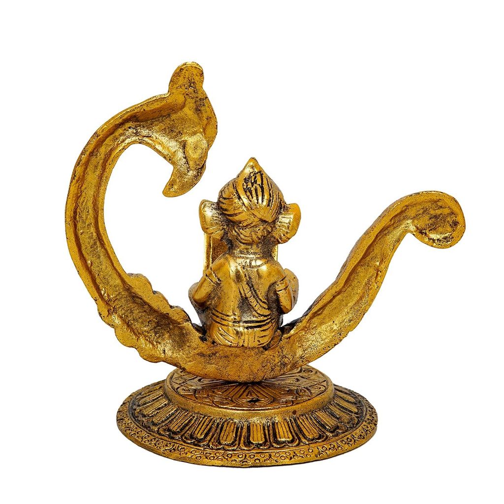 Craftlayout Metal Oxidized Ganesha Idol 6 Inch view 2