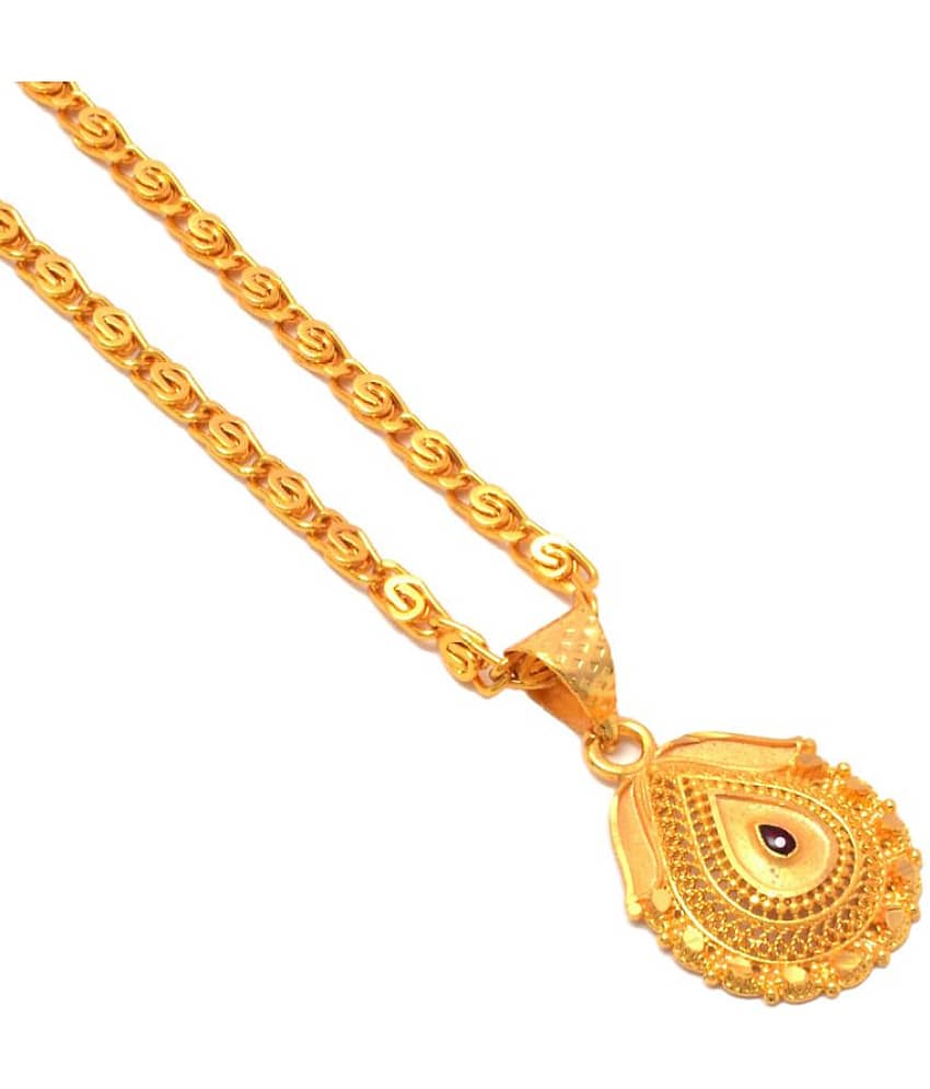 Jewarhaat - Golden Pendant ( Pack of 1 ) view 2