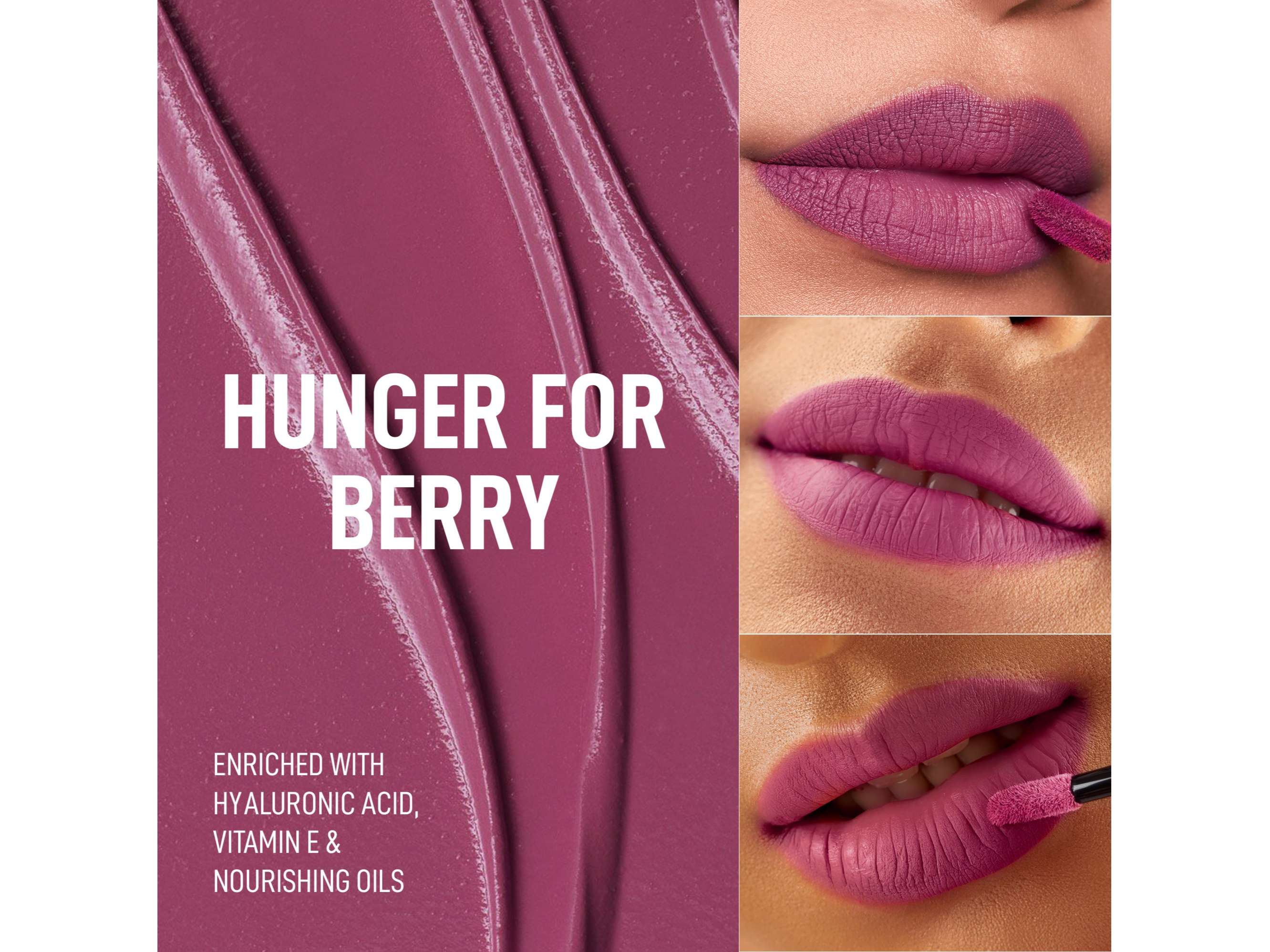RENEE Stay With Me Liquid Lipstick - 02 Hunger for Berry view 2