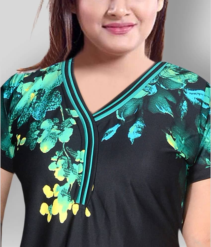PURSA - Multicolor Satin Women's Nightwear Nighty & Night Gowns ( Pack of 1 ) view 2