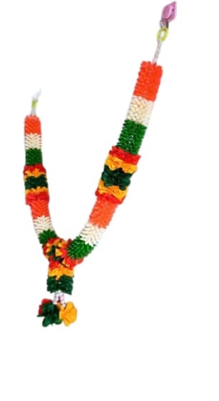 Artificial Marigold Fluffy Flowers Garlands for Home, Office, Temple, and Car Decoration view 2