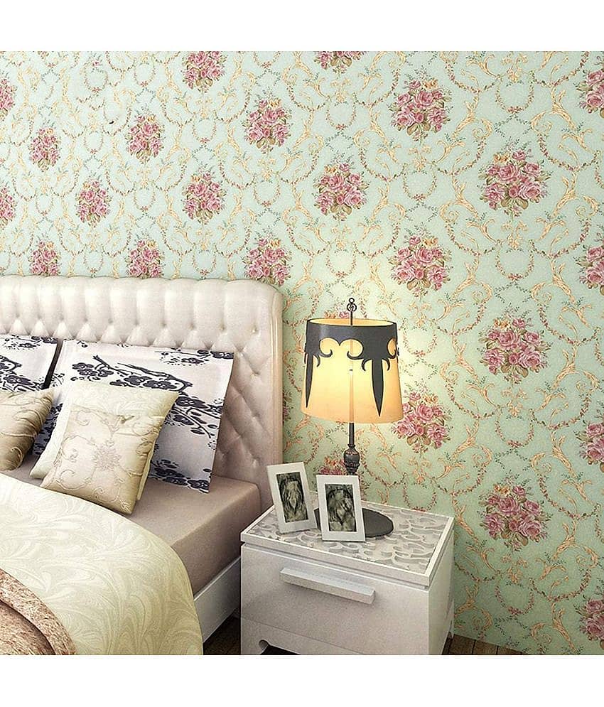 KAAF Floral Wallpaper ( 40 x 500 ) cm ( Pack of 1 ) view 2