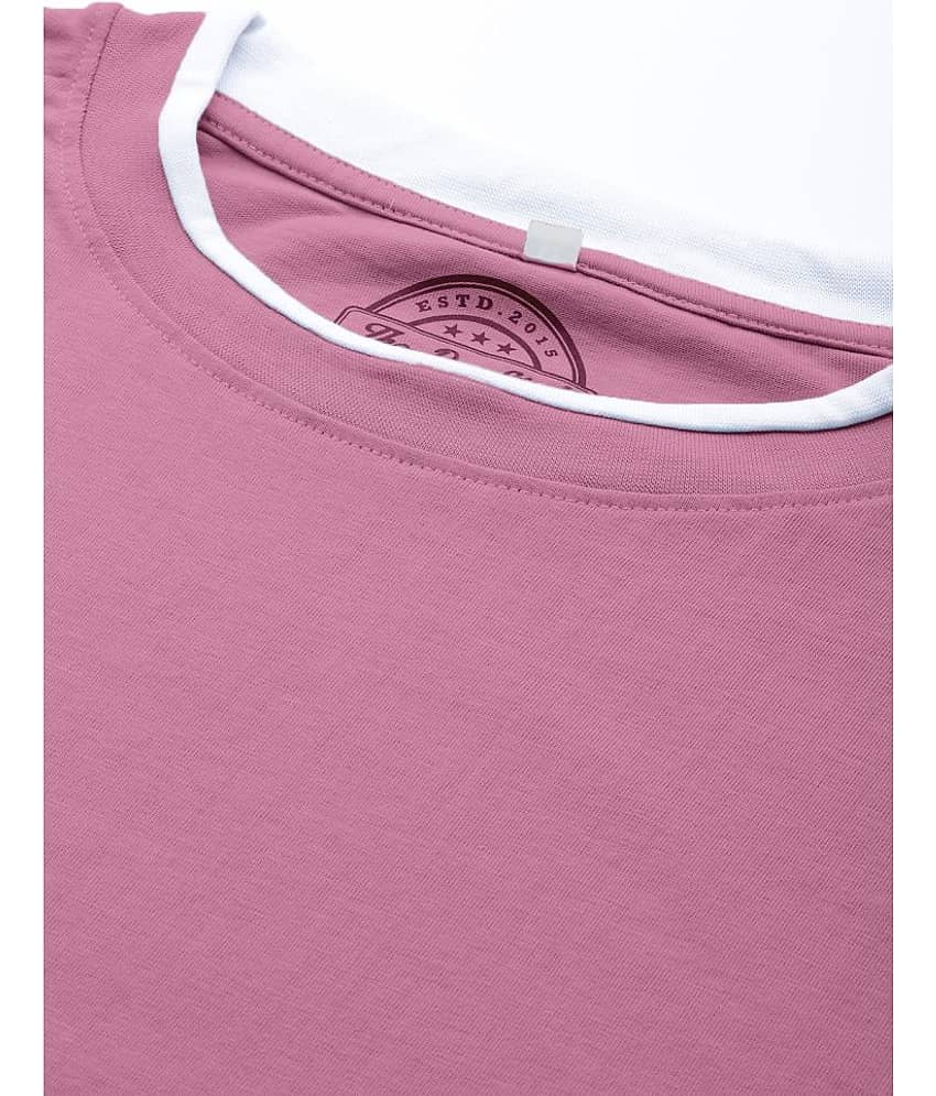 The Dry State - Pink Cotton Regular Fit Men's T-Shirt ( Pack of 1 ) view 2