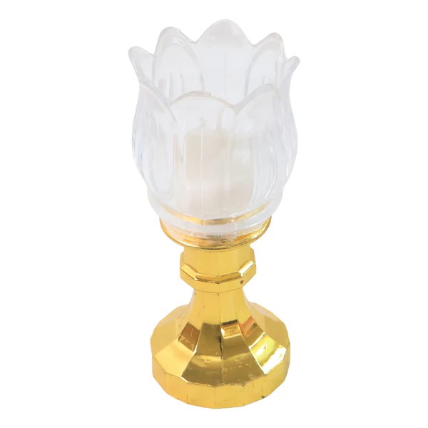Premium Lotus Shaped LED Decorative LampStand view 2