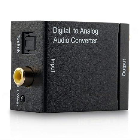 Digital to Analog Audio Converter | SPDIF Optical & Coax to RCA | 2.1 Stereo Adapter for TV, Speakers & Home Audio view 2
