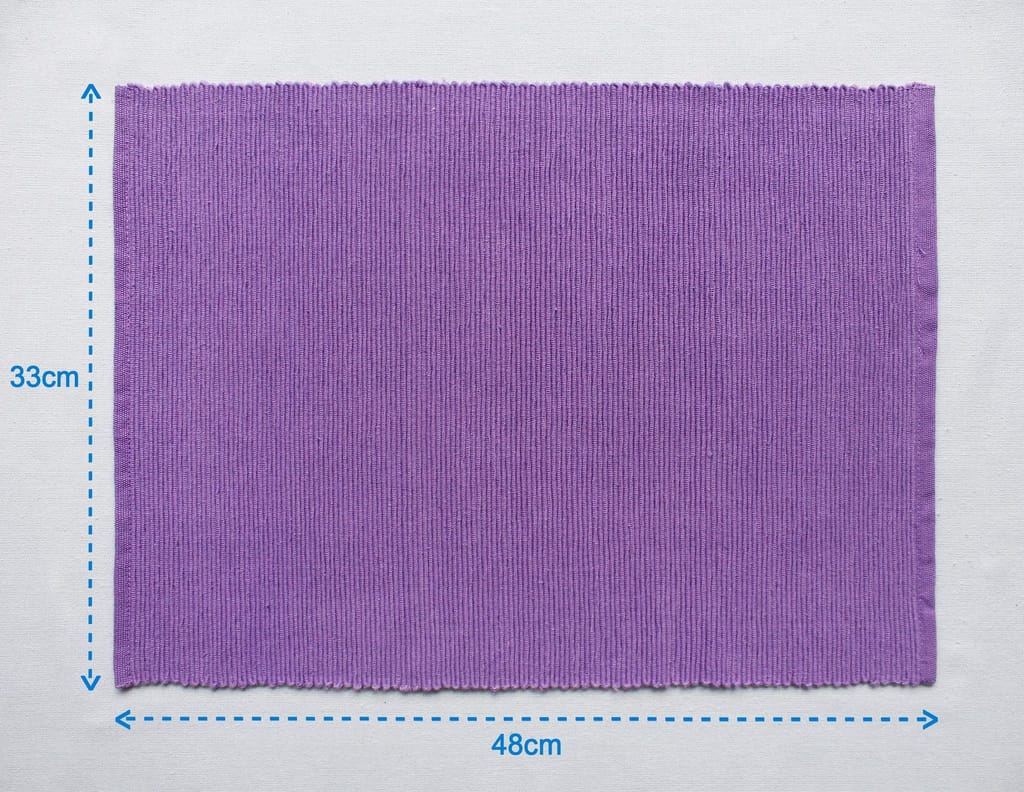 Airwill ? Cotton Dining Table Placemats (Lavender, Pack of 4) view 2