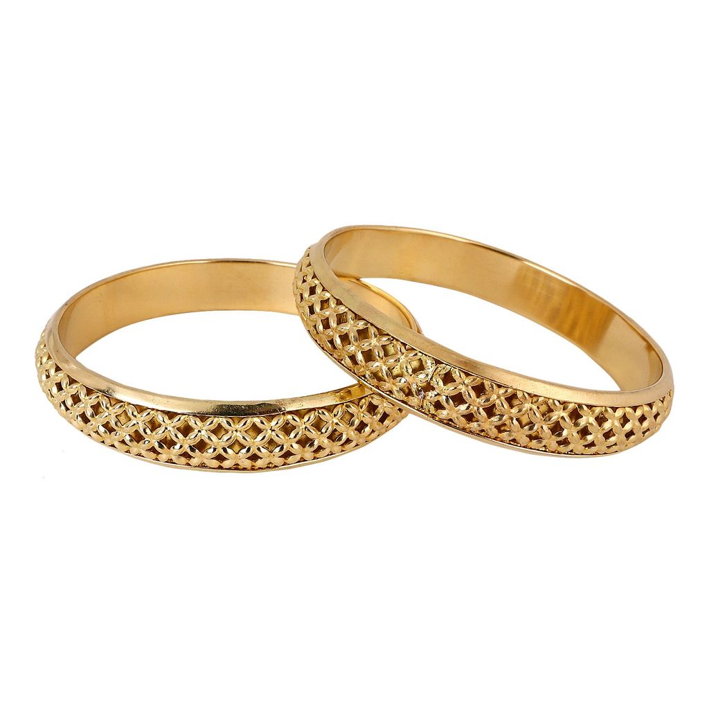 Cardinal Gold plated Brass Bangles 2.6 view 2