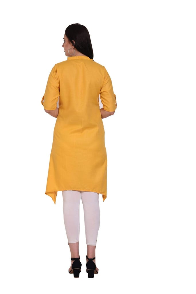 Florence Women's Cotton Straight Kurta view 2