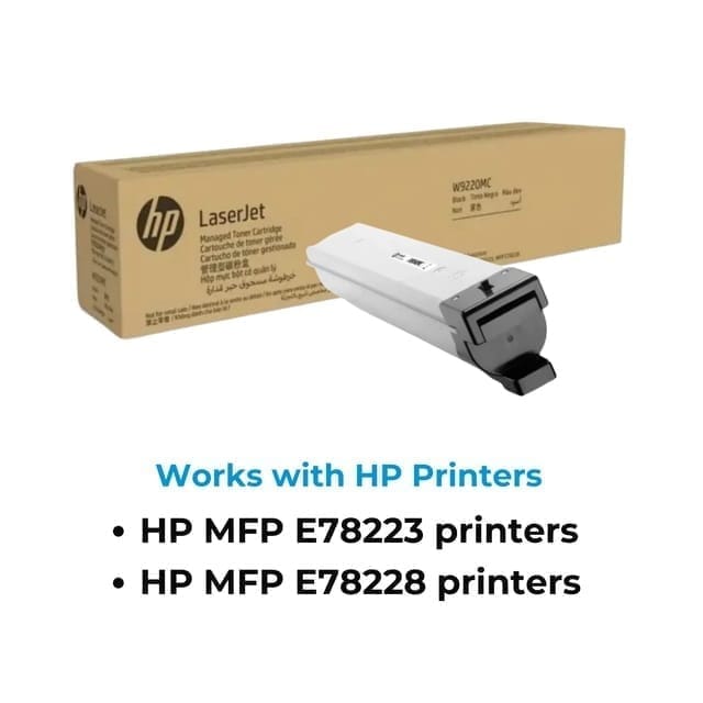 HP W9220MC Black LaserJet Toner Cartridge Compatible with HP Color LaserJet Managed E78623, E78625 & E78630 Series Printers view 2