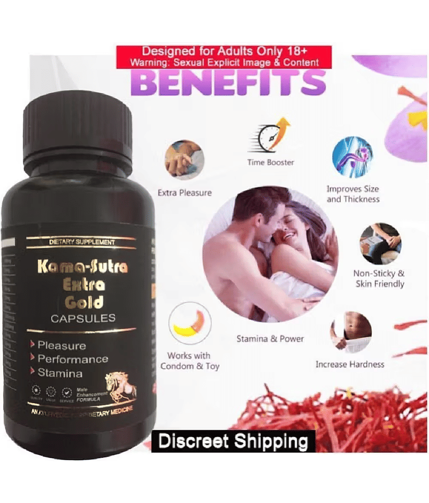 Dr Chopra Kamasutra Xtra Gold capsules Highly effective ayurvedic capsules for men by KAAMYOG