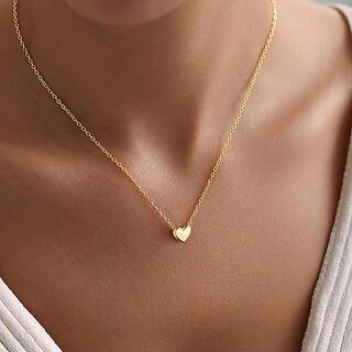 Gold Plated Round Shep Pendent And Golden Chain view 2