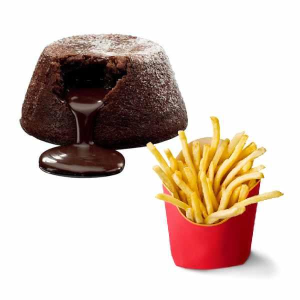 Classic Fries with Choco Lava