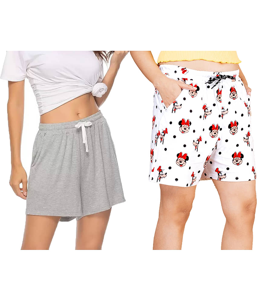 powermerc Cotton Hot Pants - White Pack of 2 view 2