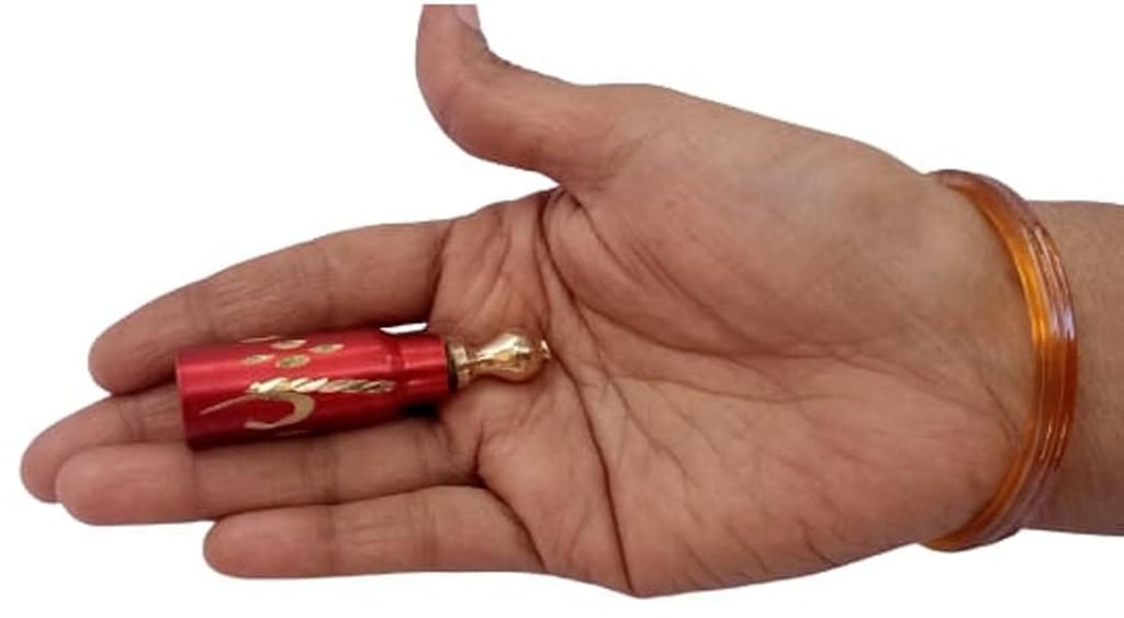 Mii Art brass surmedani with surma use in eye's muckap 1pes view 2