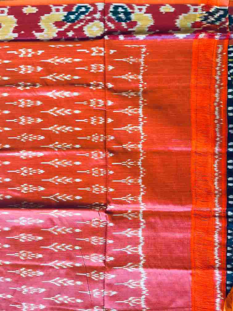 Ikkat Silk Diamond and geometric motifs view 2