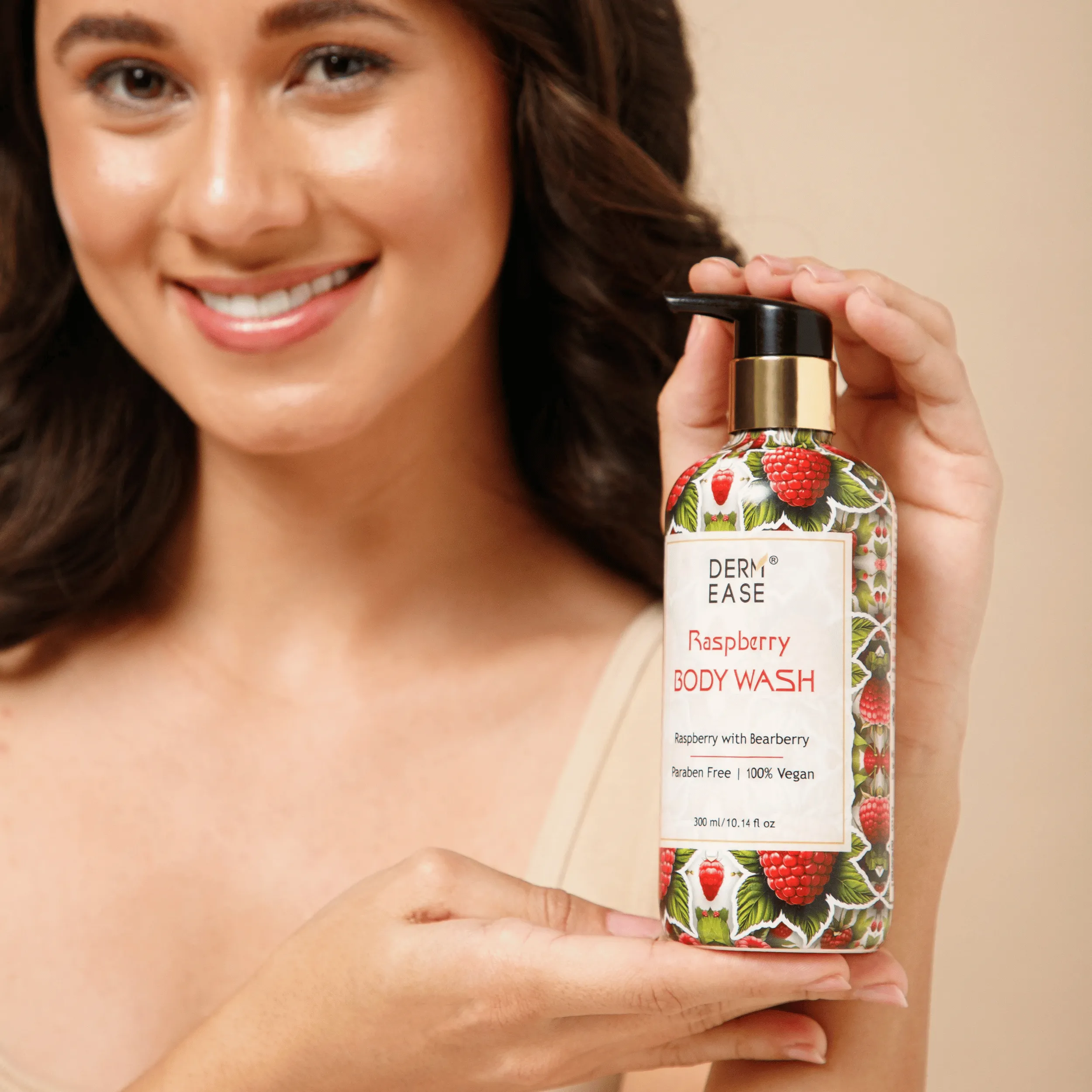 Dermease Raspberry Body Wash for Fresh & Soft Skin view 2