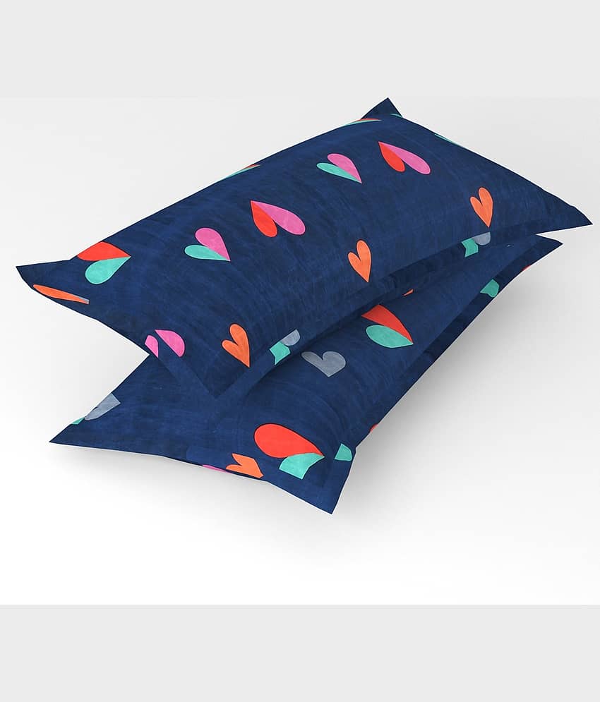 Handloomwala - Pack of 4 Poly Cotton Abstract Standard Size Pillow Cover ( 68.58 cm(27) x 43.18 cm(17) ) - Multi view 2