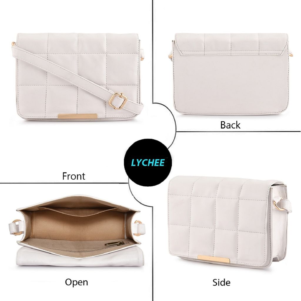 Lychee Bags Women Pu Quilted Sling Bag view 2
