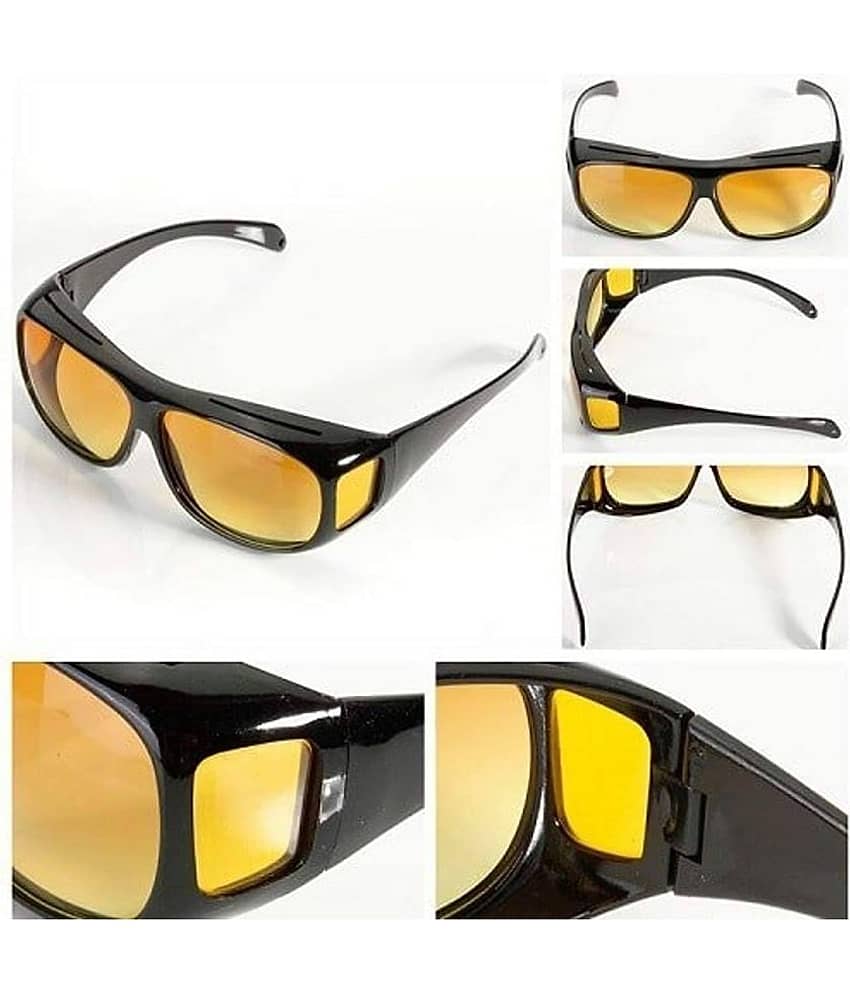 GEEO Day & Night HD Vision Black Riding Goggles ( Pack of 2 ) view 2