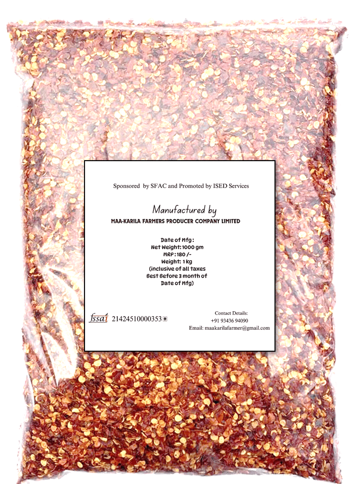 "Red Chilli Flakes view 2