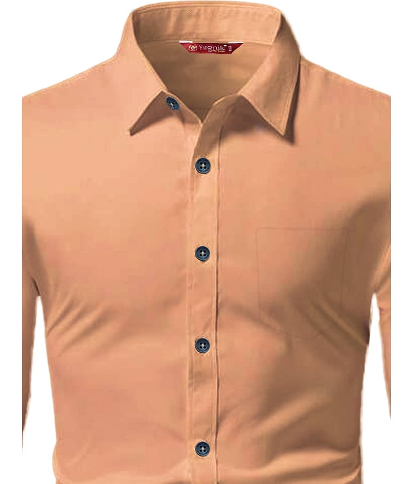 Yugnik Cotton Blend Slim Fit Full Sleeves Men's Formal Shirt - Mint Green ( Pack of 1 ) view 2