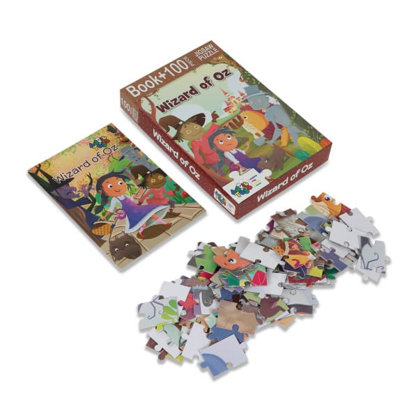 Advit Toys Wizard of Oz Jigsaw Puzzle - 100 Piece + 32 Page Story Book view 2
