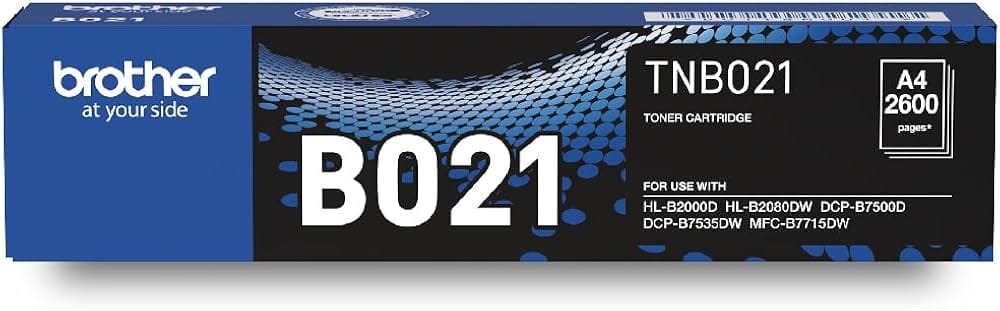 Brother Toner TN-B021 Has 2600 Pages Yield Compatible with HL-B2000D HL-B2080DW HL-B2100DB HL-B2180DWB DCP-B7500D DCP-B7535DW DCP-B7600DB DCP-B7640DWB DCP-B7620DWB MFC-B7717DW MFC-B7810DWB view 2