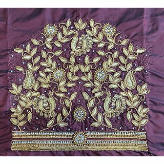 OMSAIFAB Cotton Silk Self Design Blouse Material view 2